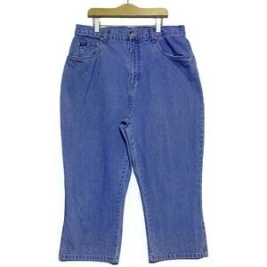 Blassport Women's Cropped Blue Denim Jeans Size 14
